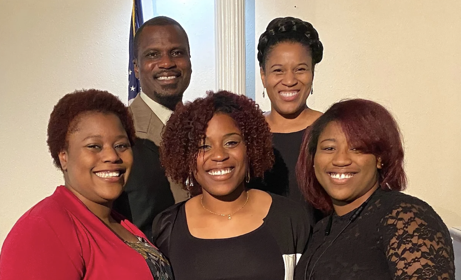 Pastor Iverson Jackson with his family 